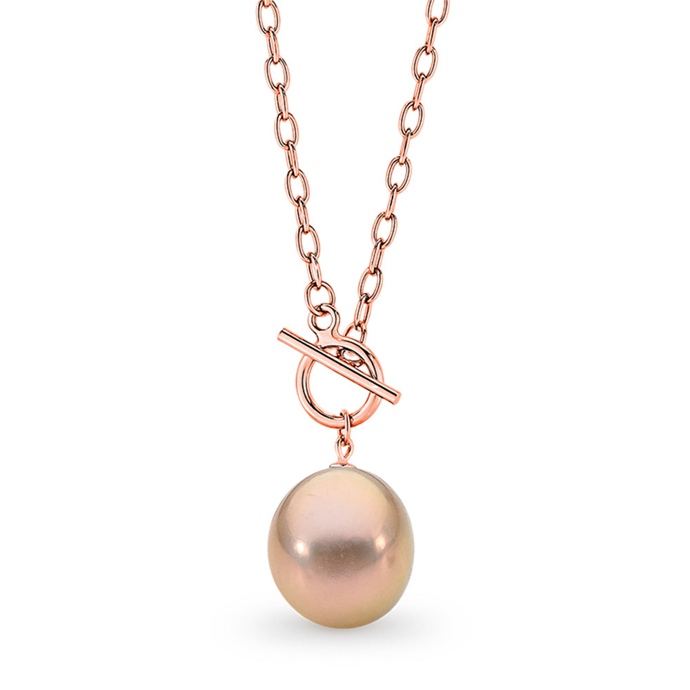 Sterling silver rose pearl necklace Sterling silver rose pearl necklace