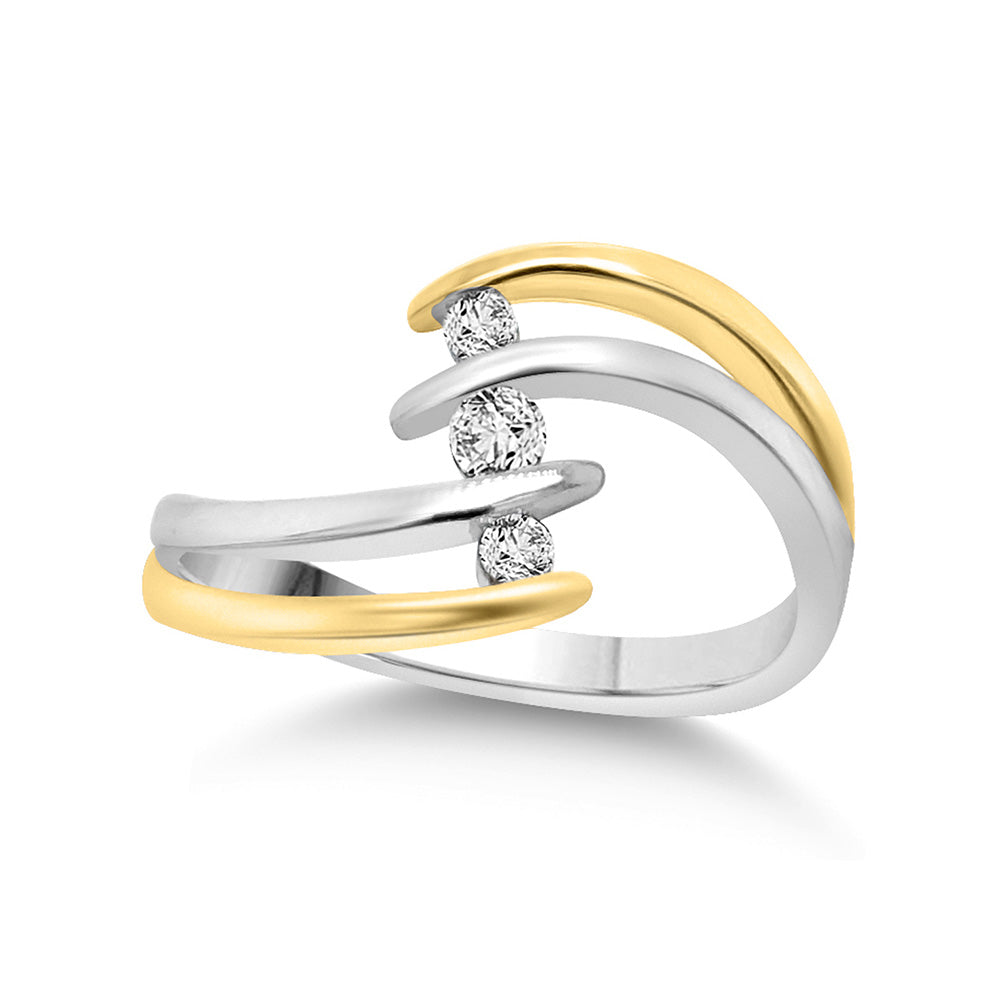 9k Diamond Dress Ring