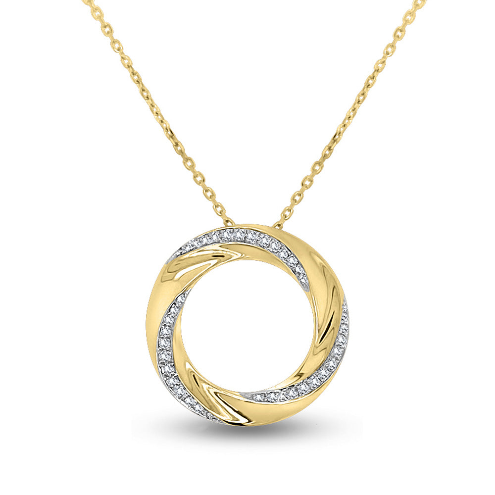 9k Diamond Pendant 
(9k Gold Chain included)