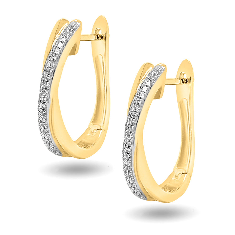 9k Diamond Earrings