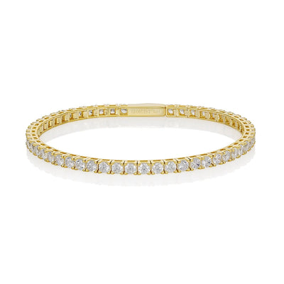 GEORGINI SELENA 3MM TENNIS BRACELET GOLD