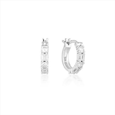 IRINA SMALL SILVER HOOP