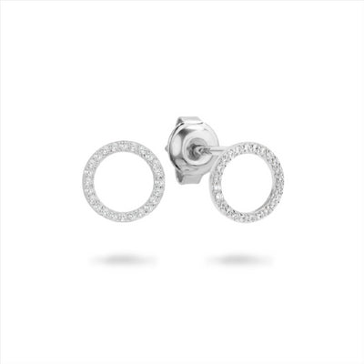 GEORGINI ARA RHODIUM EARRING