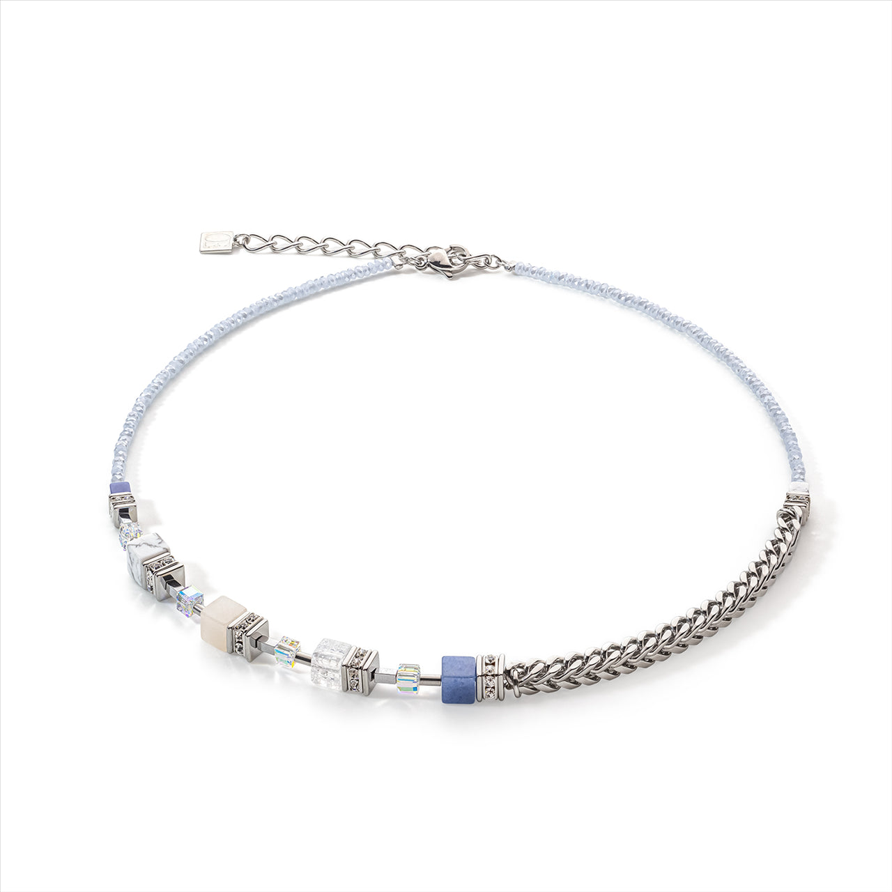 BLUE ADVENTURINE&GEMSTONES NECKLACE