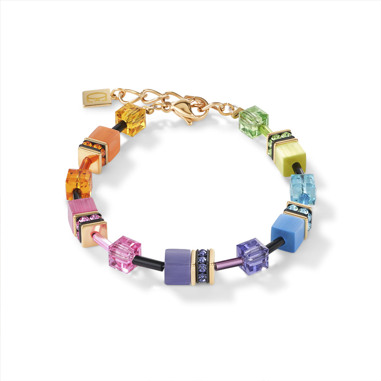 MULTICOLOURED GEO CUBE GP BRACELET