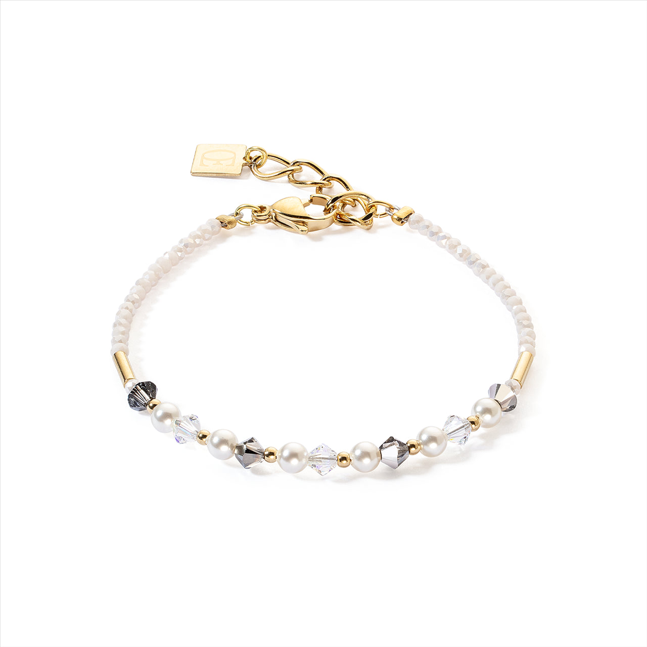 CRYSTAL PEARLS & CRYSTAL BRACELET