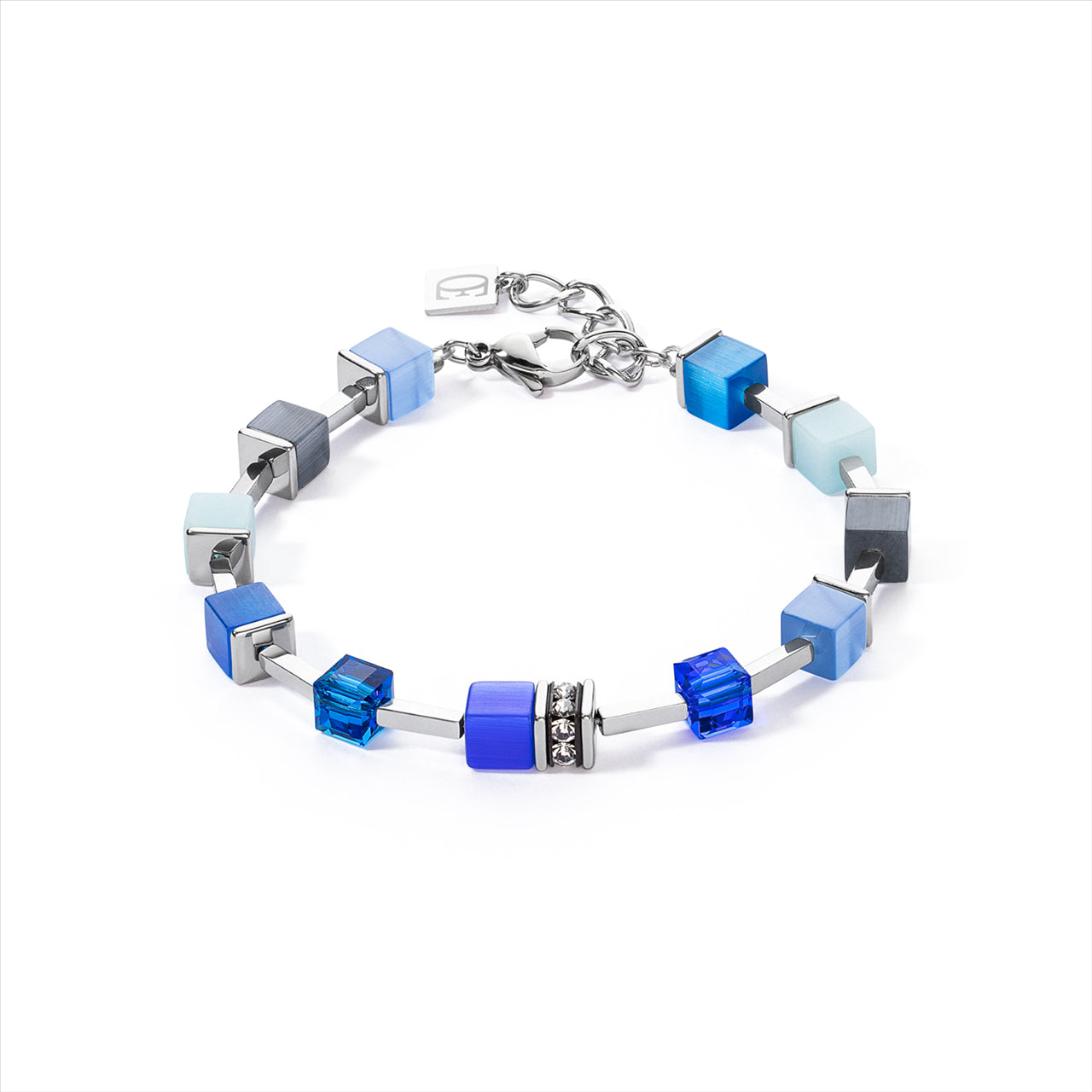 BLUE GEO CUBE BRACELET
