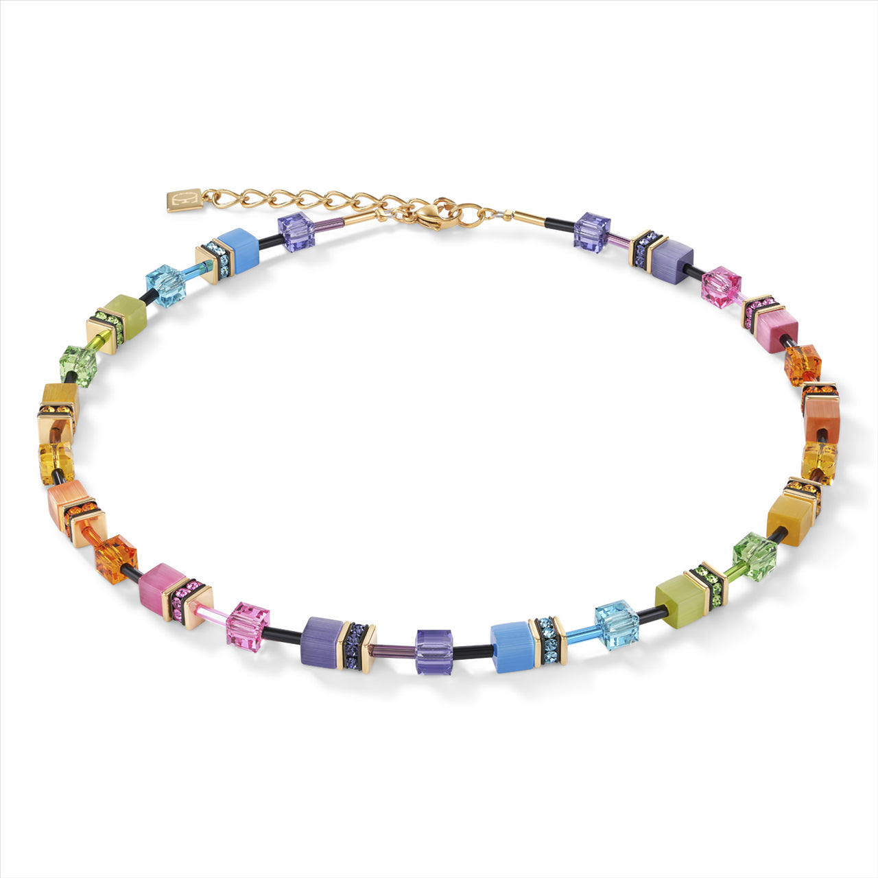 MULTICOLOURED CUBE NECKLACE
