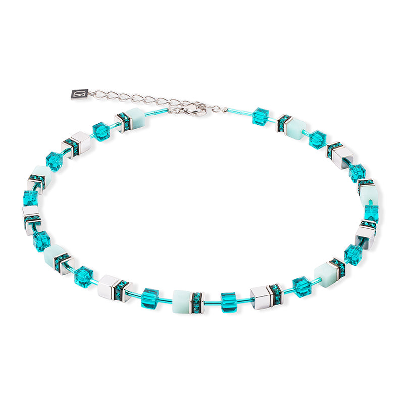 AMAZONITE BLUE CRYSTAL NECKLACE