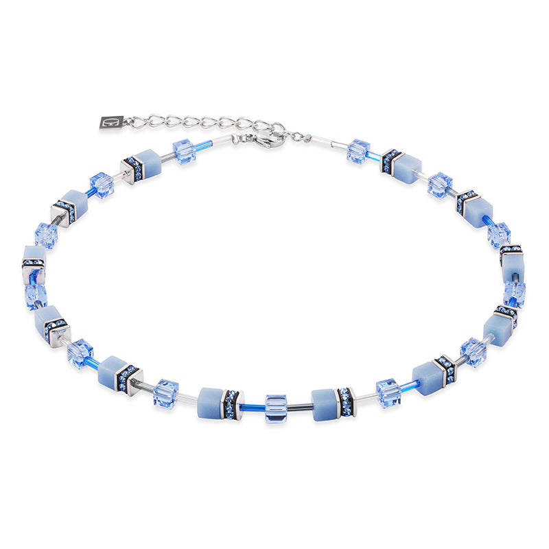 SOFT BLUE CUBE NECKLACE