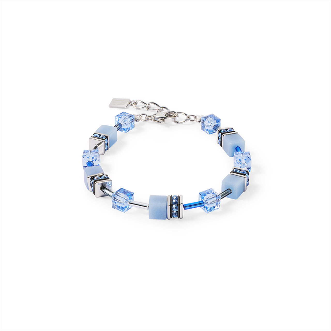 SOFT BLUE GEO CUBE BRACELET